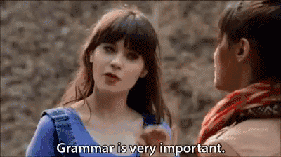 Η γραμματική είναι πολύ σημαντική
