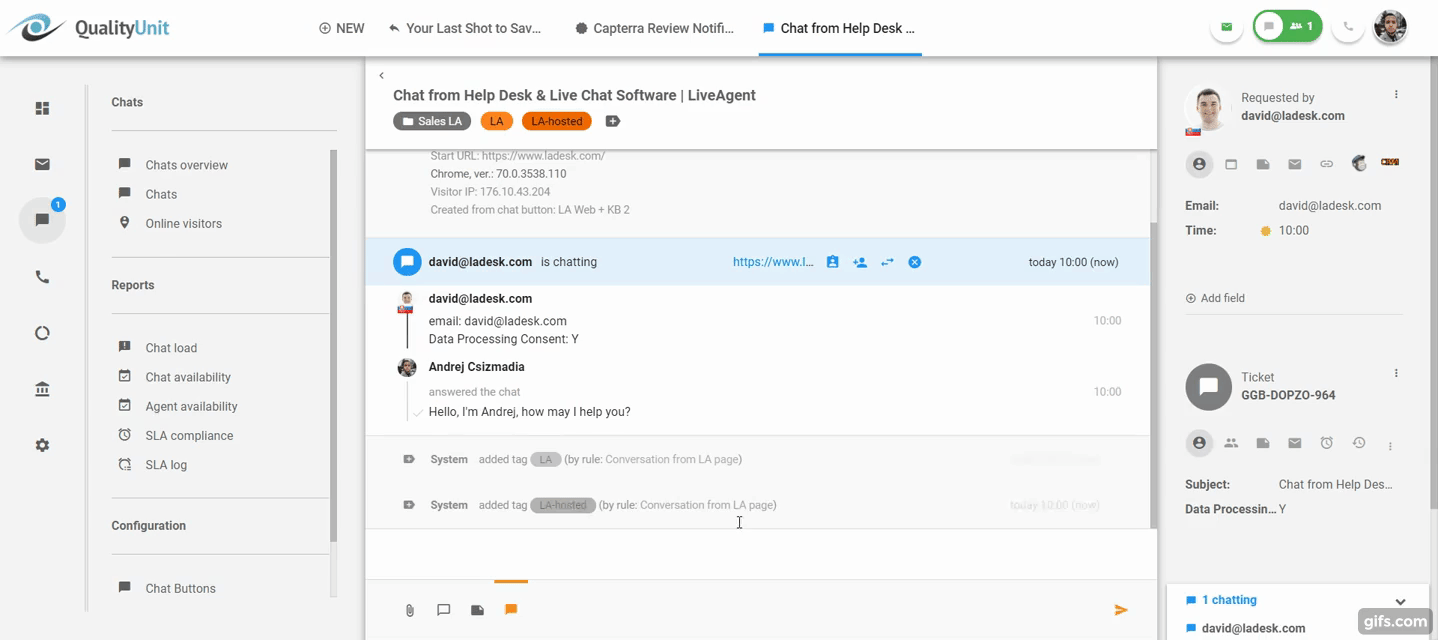 Προεπισκόπηση πληκτρολόγησης σε πραγματικό χρόνο σε δράση