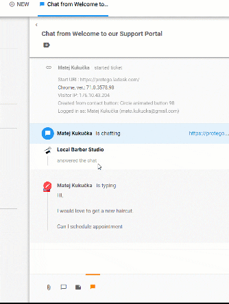 Δυνατότητα προβολής πληκτρολόγησης σε πραγματικό χρόνο