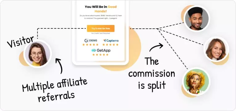 Πολλοί συνεργάτες αναφέρουν μια πώληση