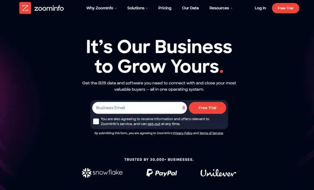 Αρχική σελίδα ZoomInfo