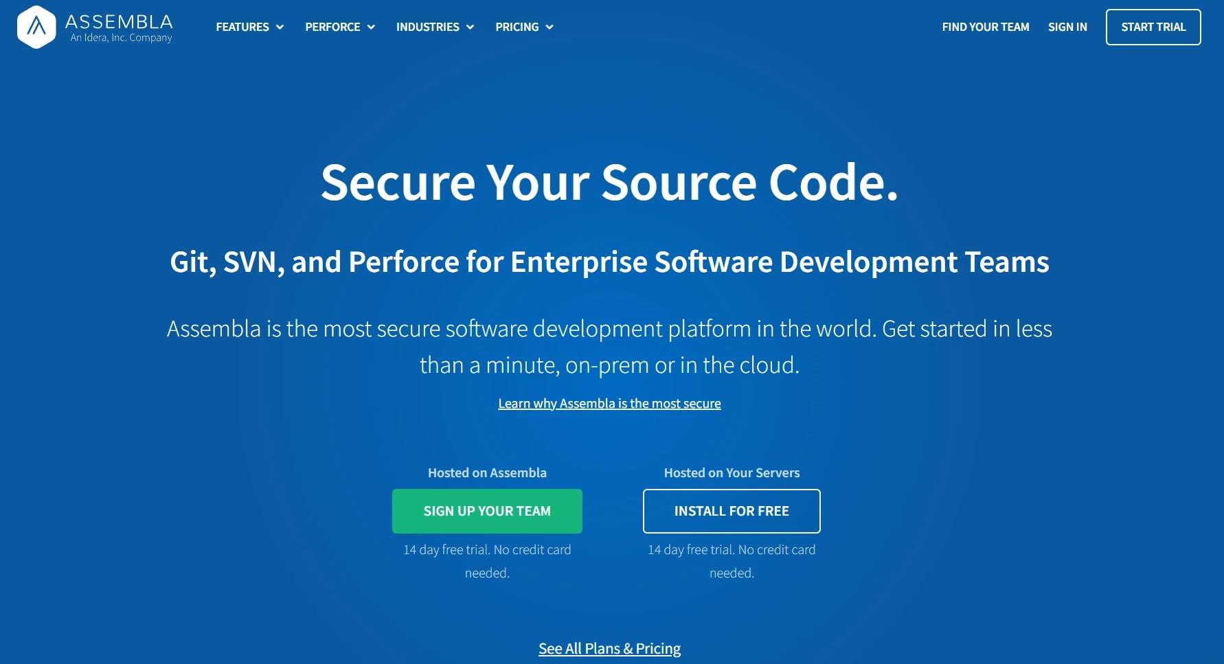 Αρχική σελίδα του Assembla - μια πλατφόρμα ανάπτυξης λογισμικού και εργαλείο διαχείρισης έργων που μπορεί να σας βοηθήσει να διαχειρίσετε το φόρτο εργασίας σας και να κρατήσετε τα πάντα οργανωμένα.