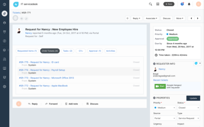 Λογισμικό συστήματος ticketing Freshservice