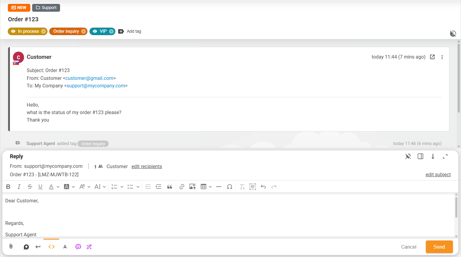 Βελτιωμένη διάταξη δελτίου & πλαίσιο ενεργειών