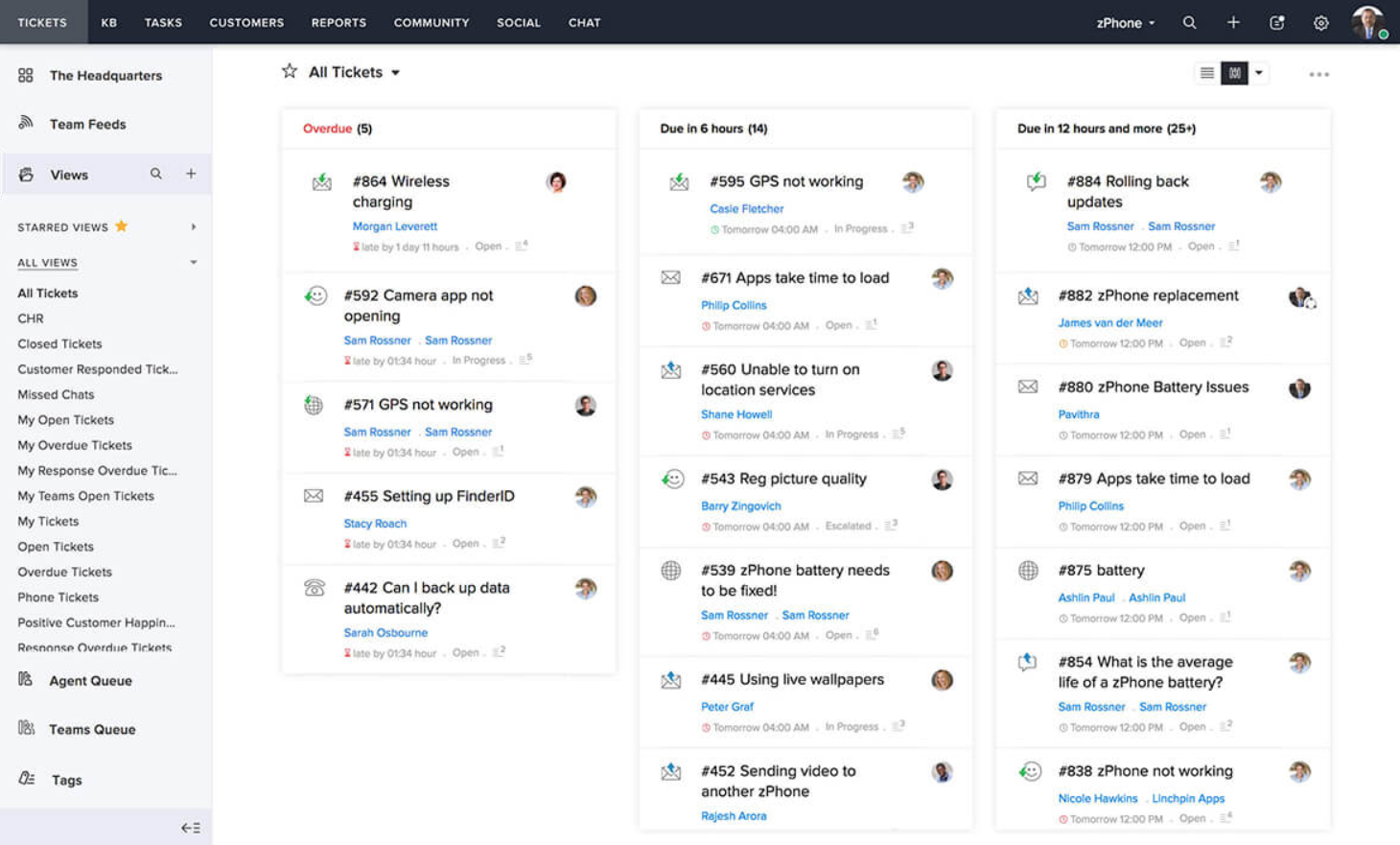 Σύστημα ticketing Zoho Desk
