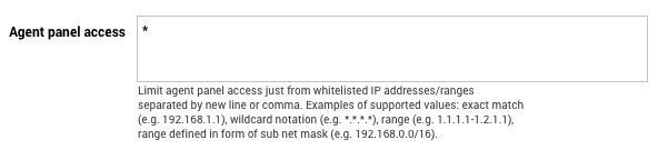 Whitelist IP στον πίνακα πράκτορα στο LiveAgent