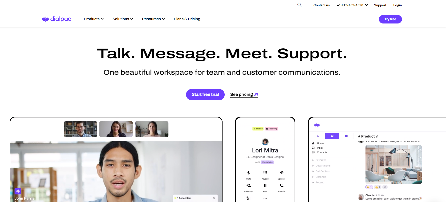 Dialpad website