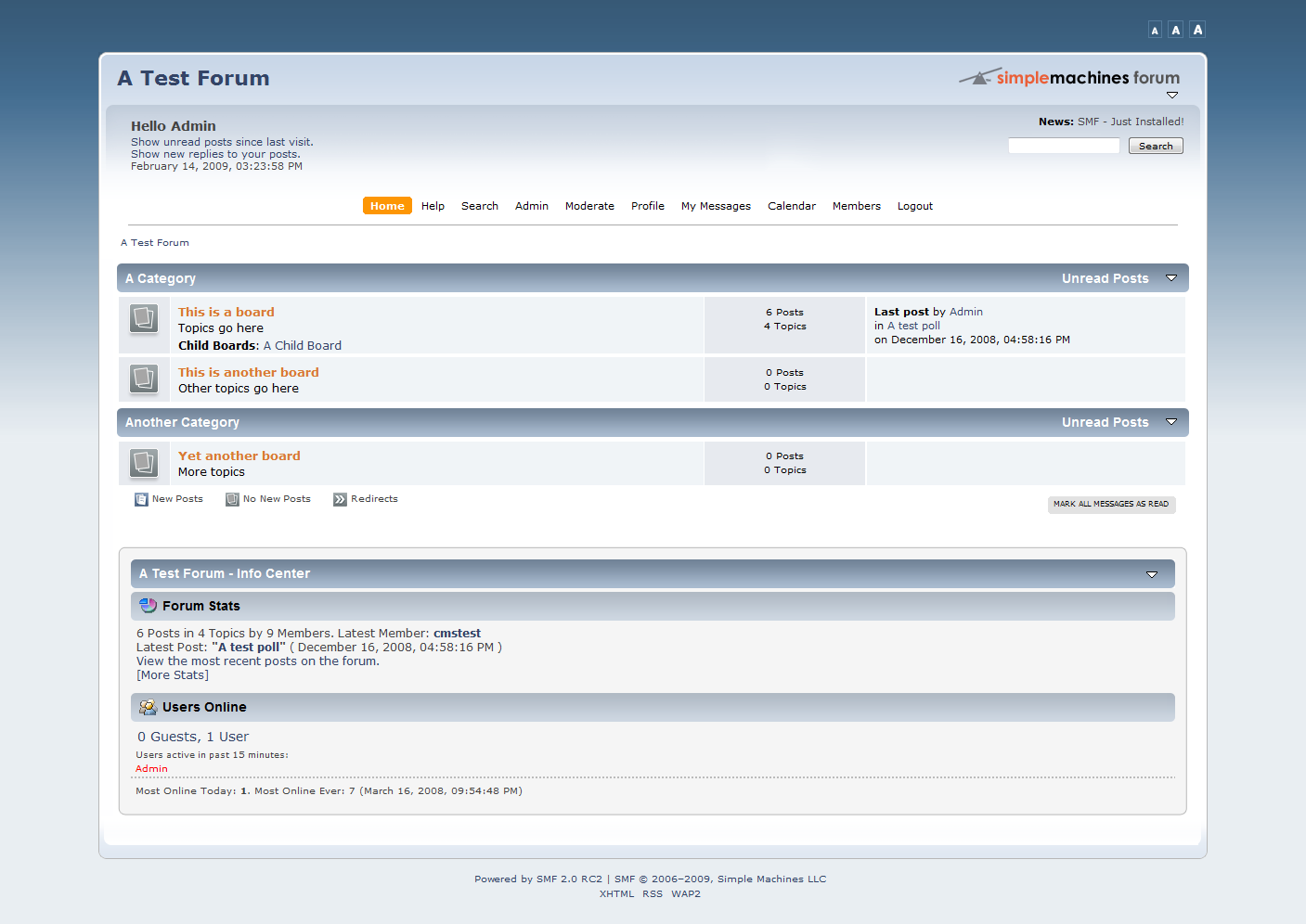 Αρχική σελίδα Simple Machines Forum