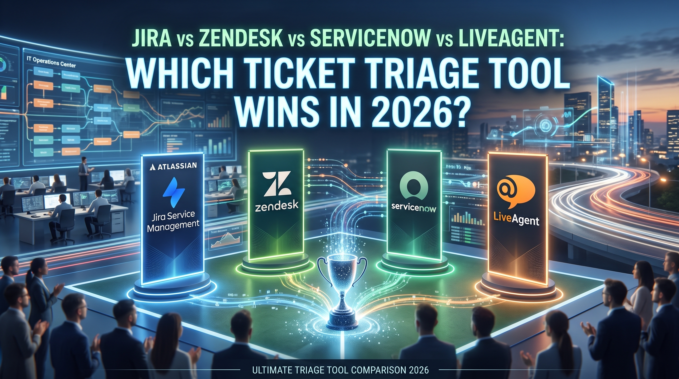 Jira vs Zendesk vs ServiceNow vs LiveAgent: Ποιο εργαλείο διαλογής εισιτηρίων κερδίζει το 2026;