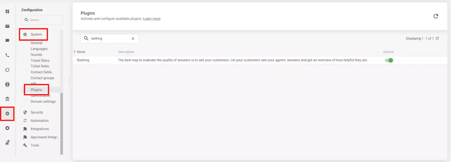 Εικόνα που δείχνει τις ρυθμίσεις της έρευνας μετά-chat στο λογισμικό live chat LiveAgent.