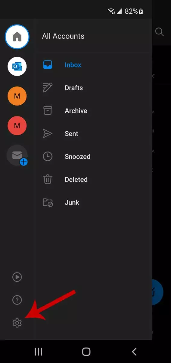 Νήματα email Outlook σε συσκευές κινητού, βήμα 2