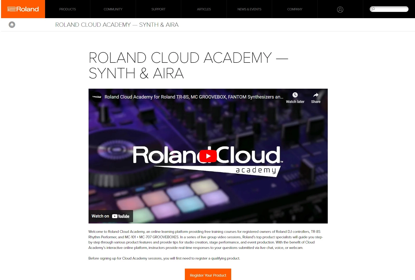Ακαδημία online Roland