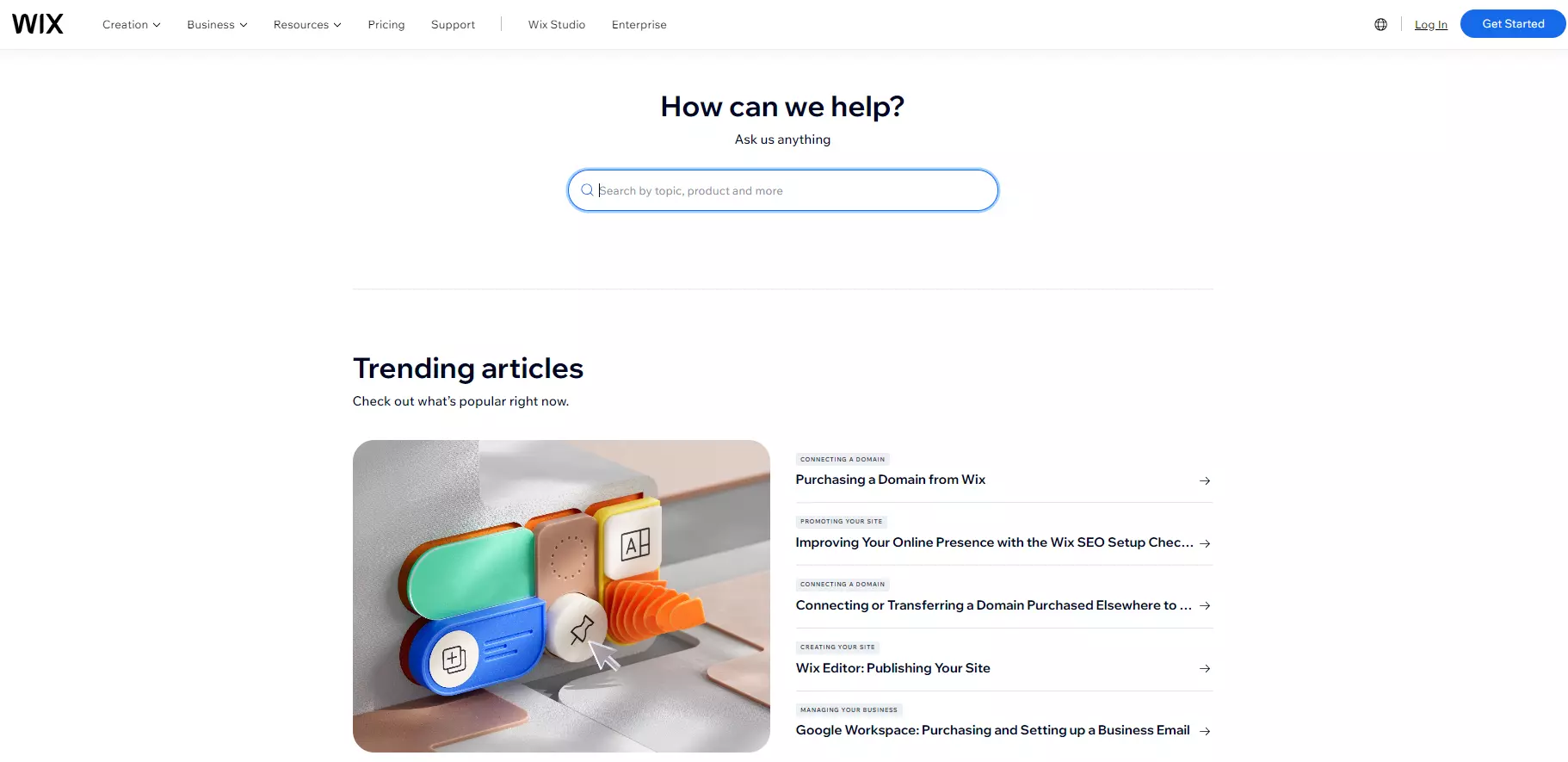 Βάση γνώσης Wix