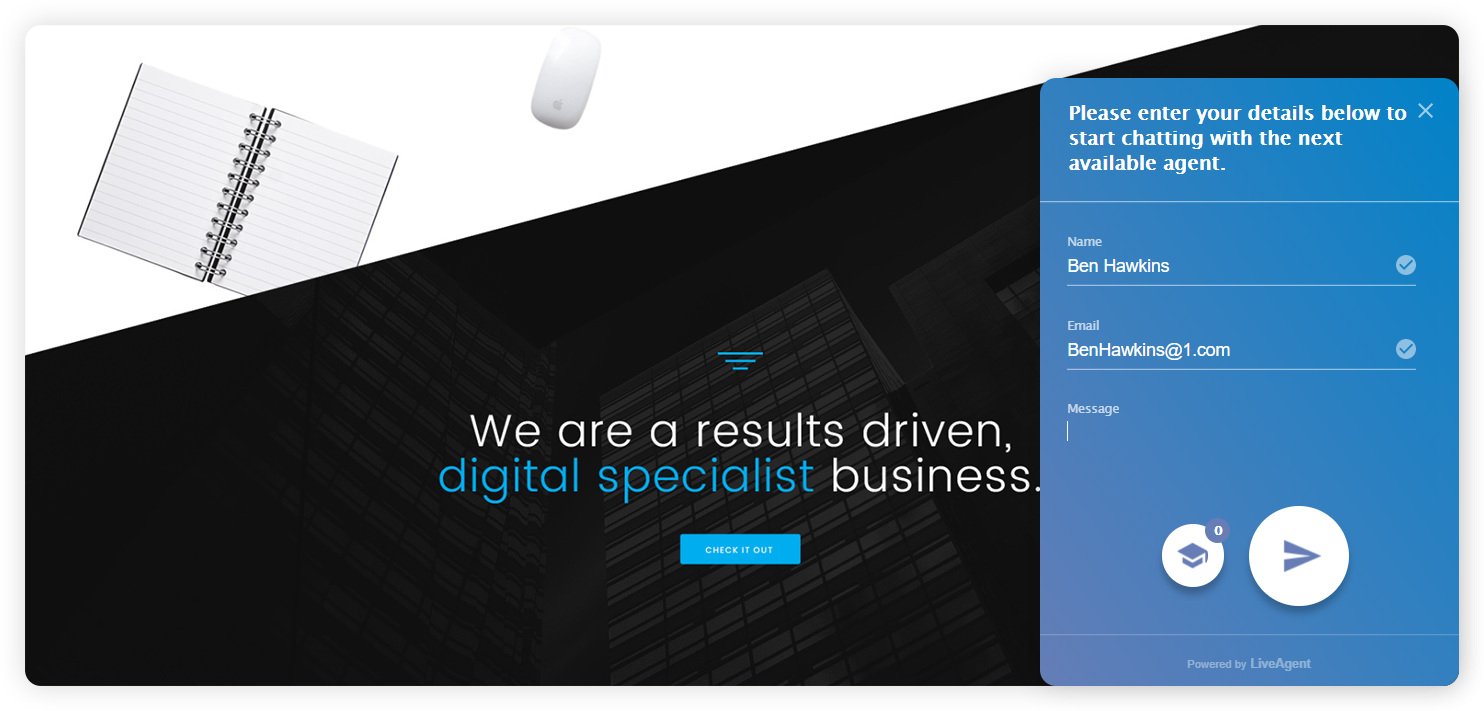 Παράδειγμα φόρμας επικοινωνίας enterprise