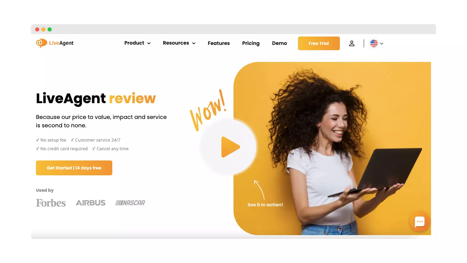 Σελίδα προσγείωσης Live Agent