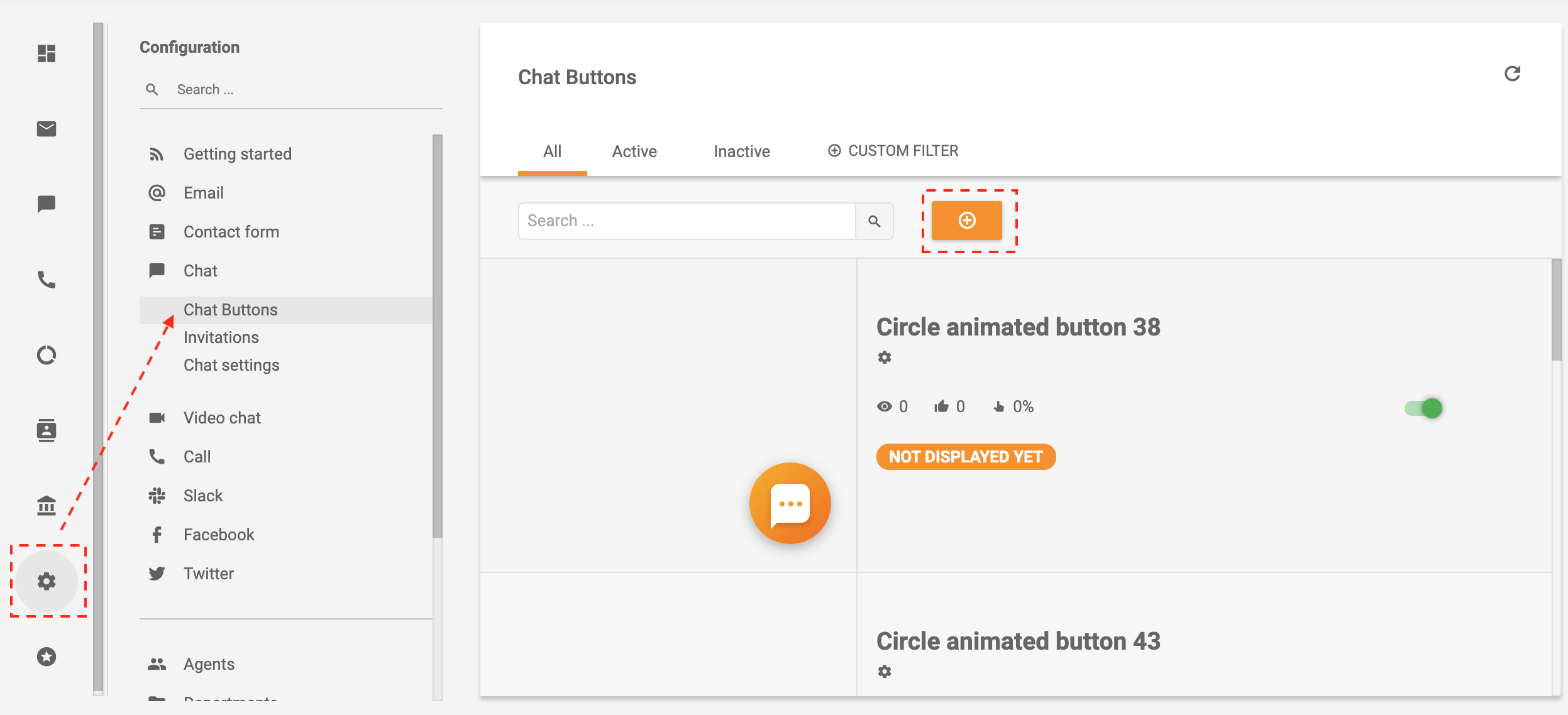 LiveAgent - Δημιουργία κουμπιού συνομιλίας