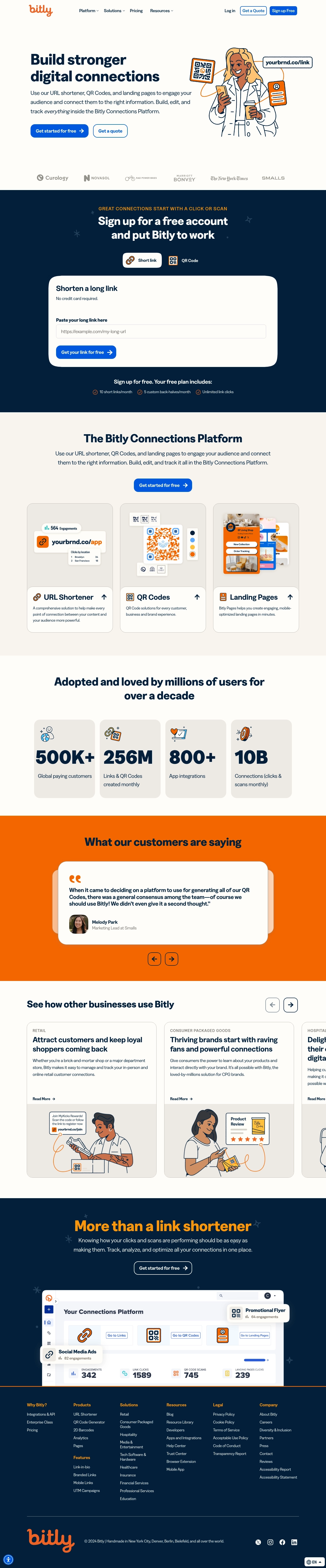 Επαφές Help Desk της Bitly