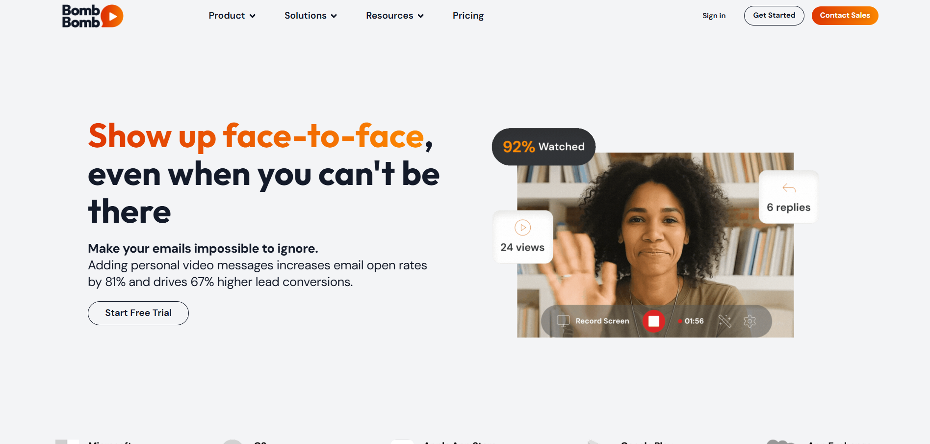 Επαφές Help Desk BombBomb