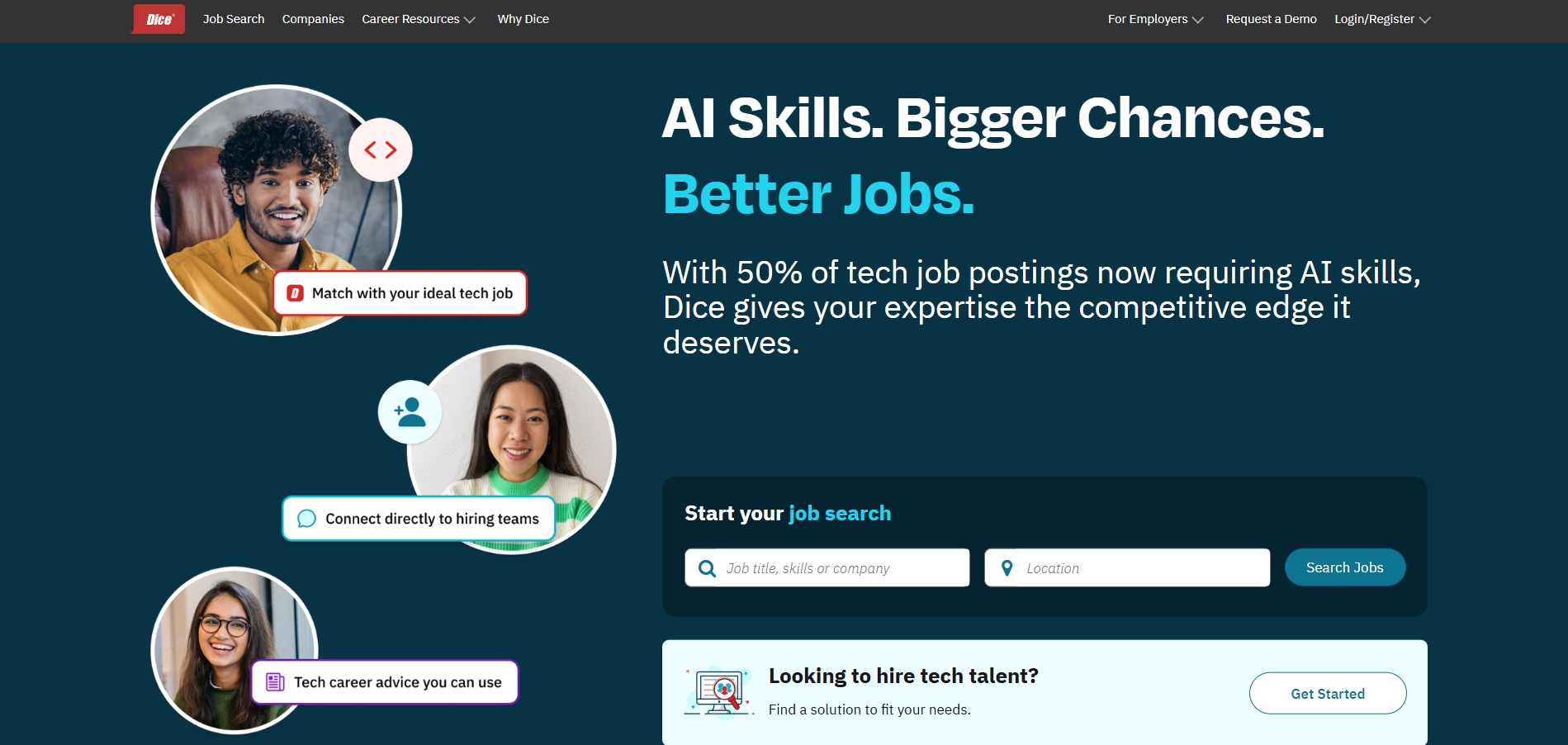 Dice Επαφές Help Desk