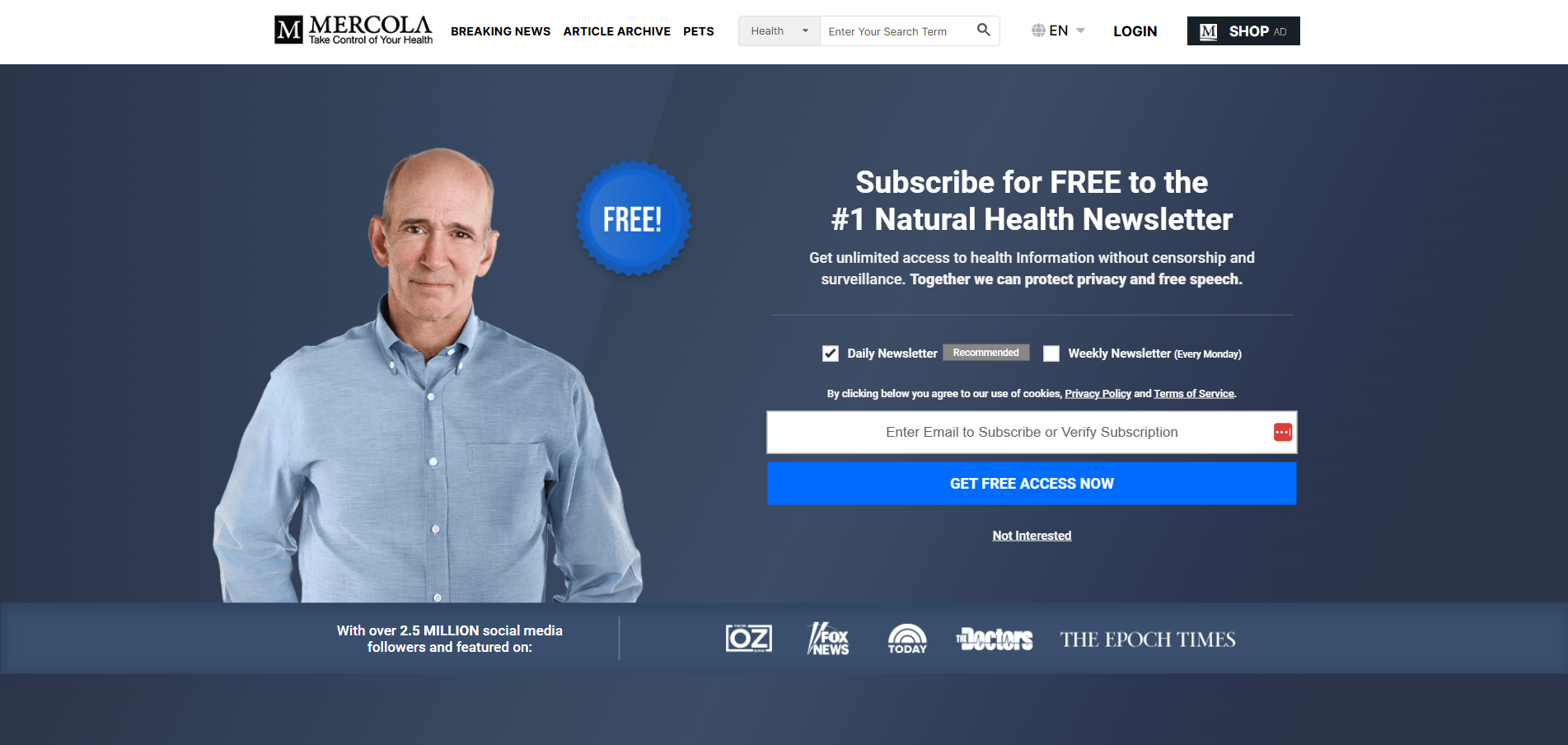 Επαφές Help Desk Mercola