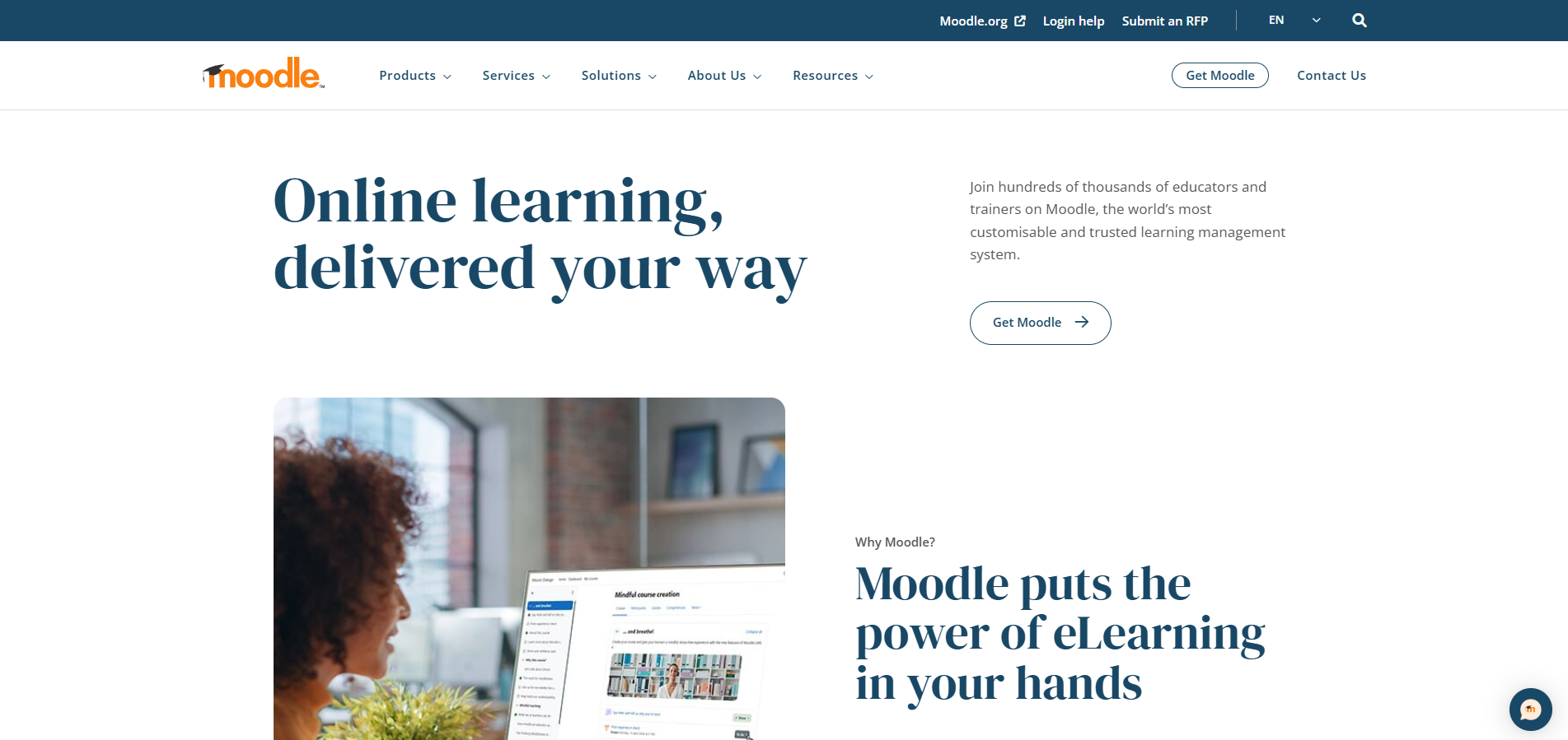 Επαφές Helpdesk του Moodle