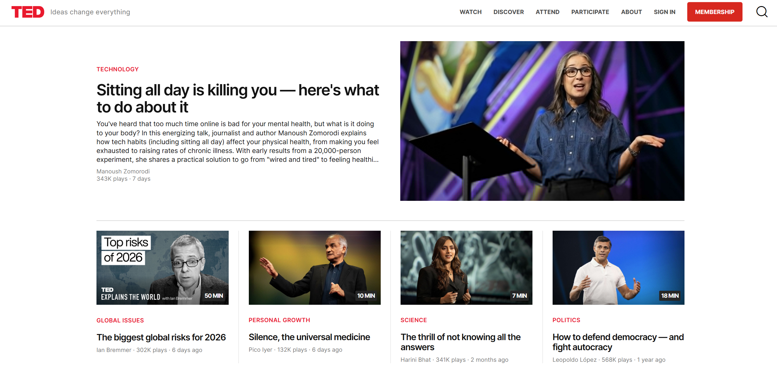 Επαφές Help Desk του TED