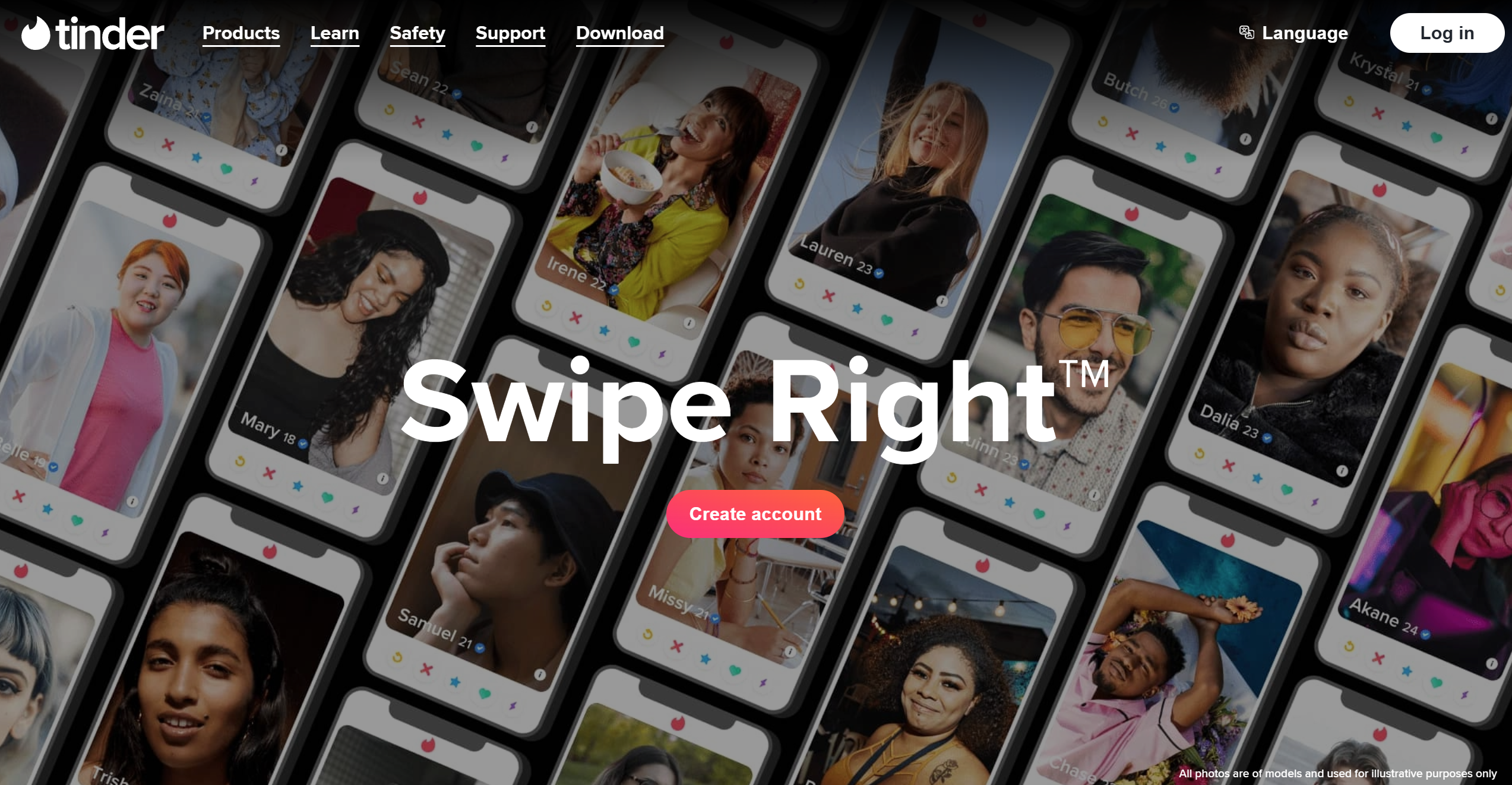 Επαφές Tinder Help Desk