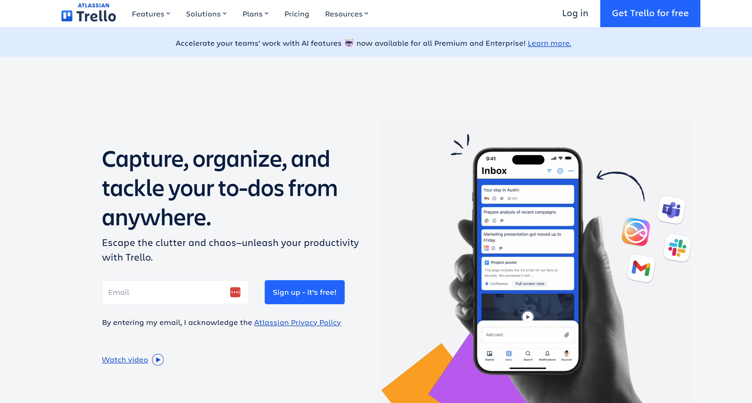 Επαφές Trello Help Desk