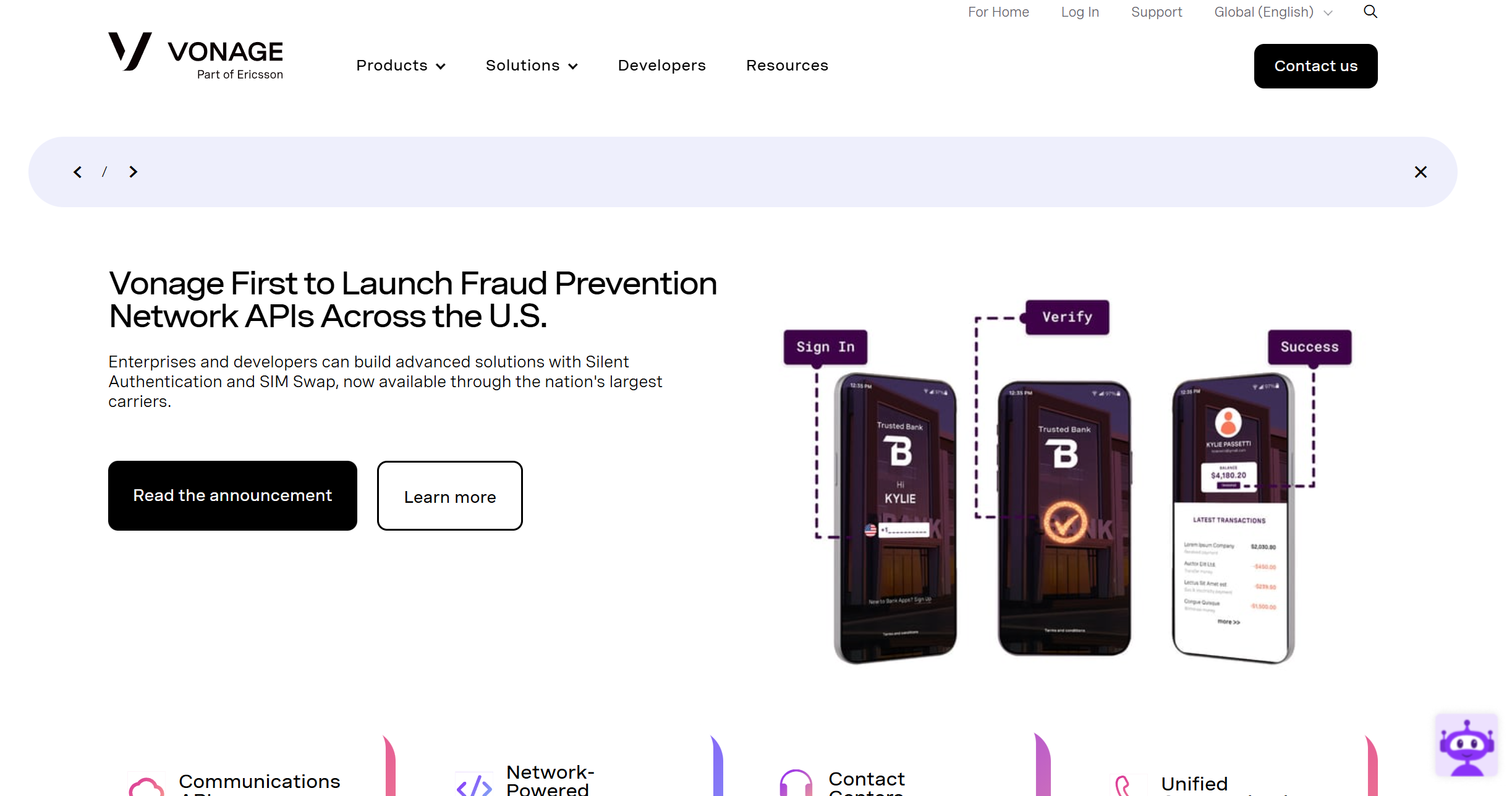 Vonage Επαφές Help Desk