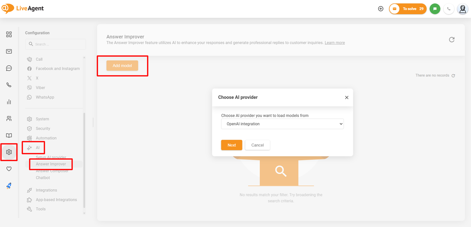 AI Answer Improver vs OpenAI ως ενσωμάτωση παρόχου