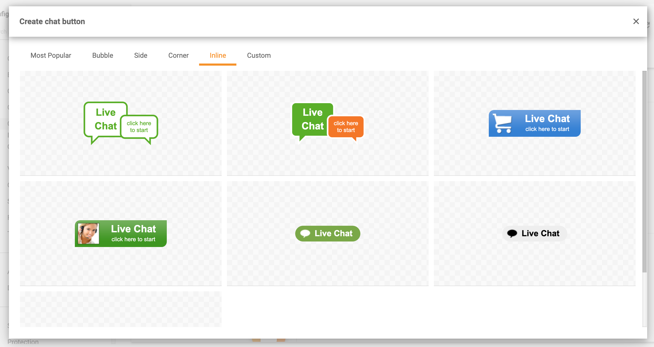 Ενσωματωμένα κουμπιά chat
