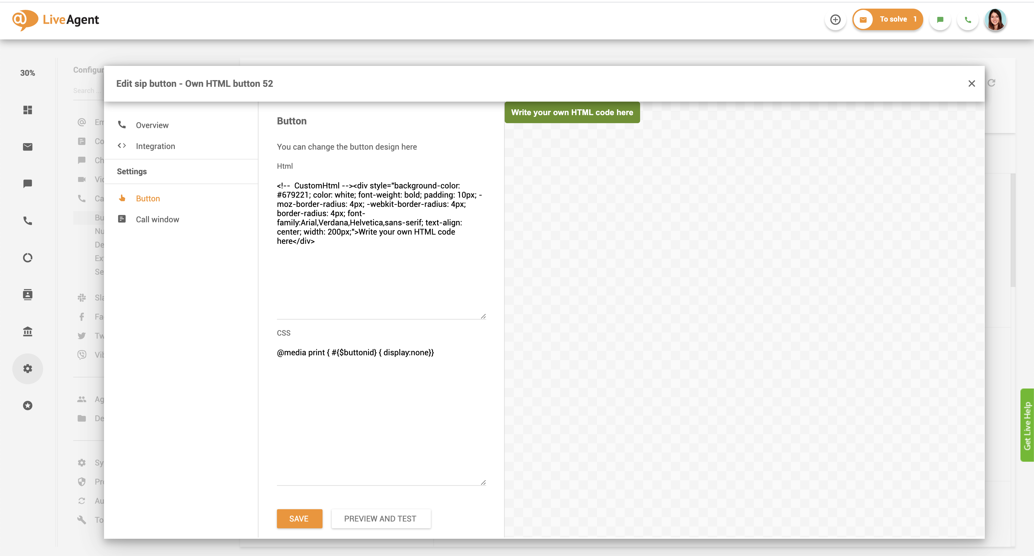 Προσαρμοσμένο κουμπί