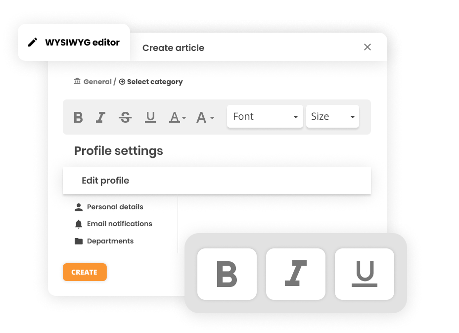 Μοντέλο επεξεργαστή WYSIWYG