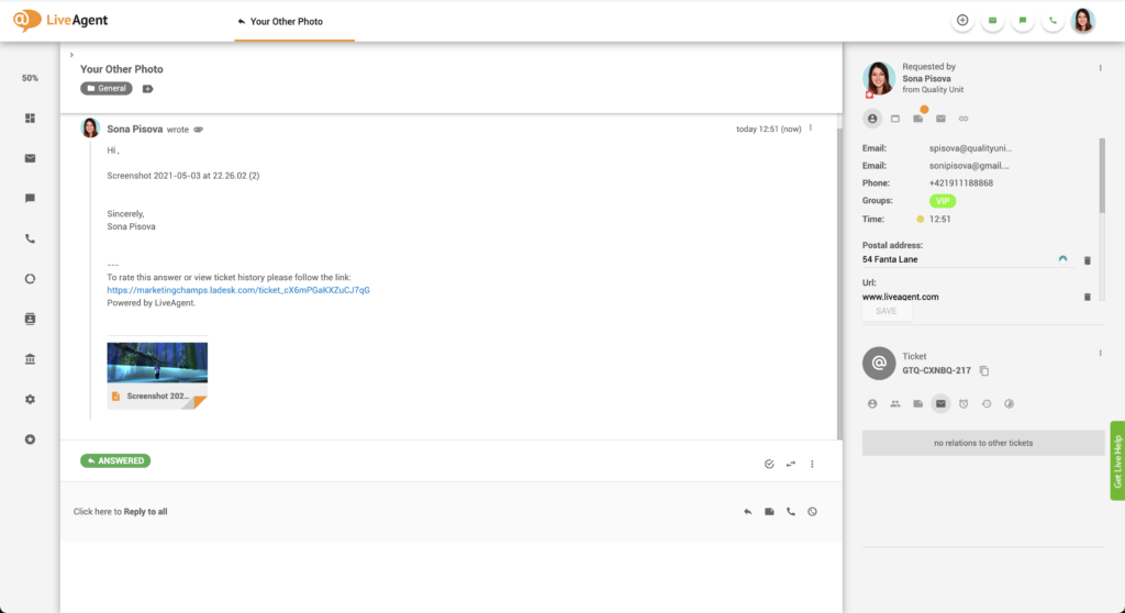 Επικολλημένα συνημμένα εικόνων σε ηλεκτρονικό ταχυδρομείο
