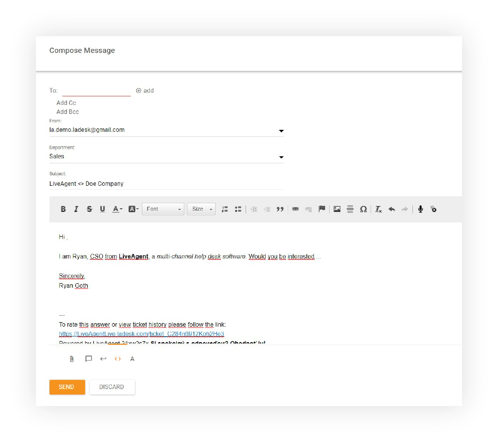 Επεξεργαστής WYSIWYG - Νέο εισιτήριο