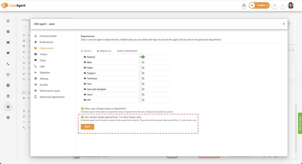 To Solve Only settings