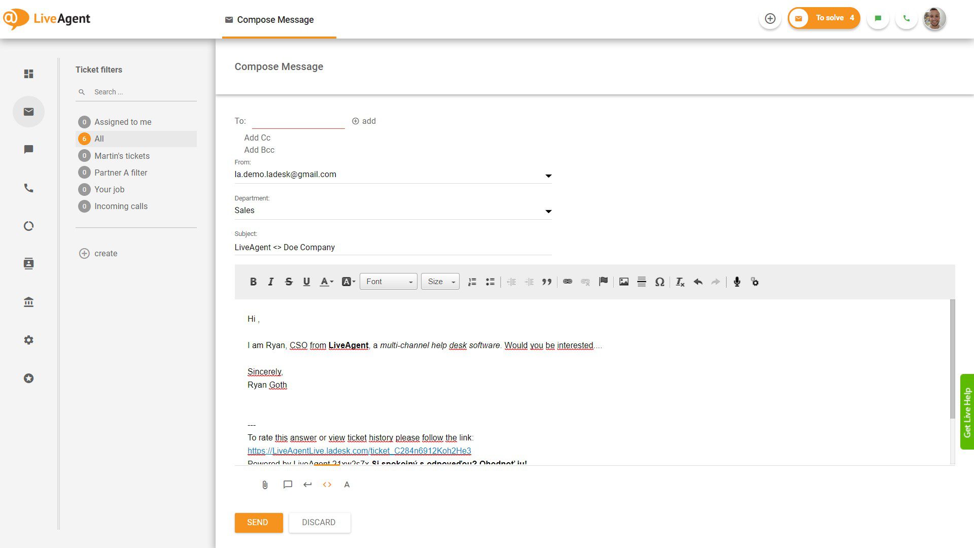 Επεξεργαστής WYSIWYG σε νέο εισιτήριο