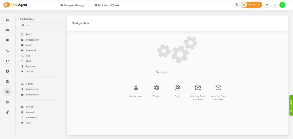 Διαμόρφωση προσαρμοσμένων ρόλων LiveAgent