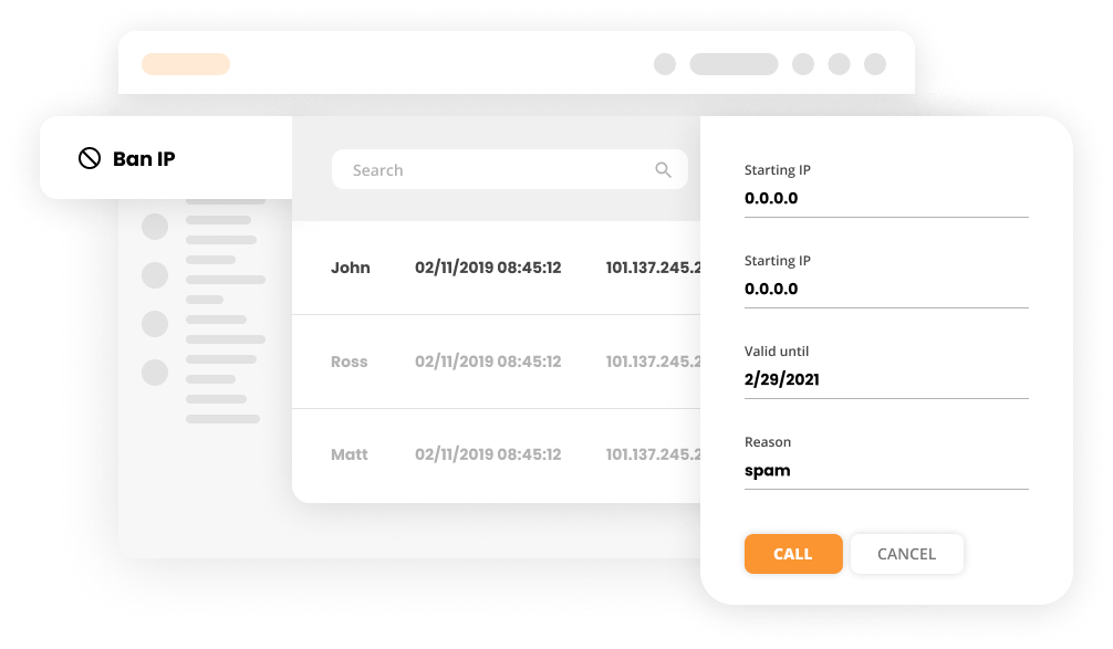 Διεπαφή αποκλεισμού IP στο LiveAgent