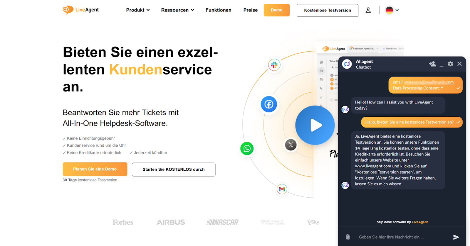 LiveAgent Chatbot με Πολυγλωσσική Υποστήριξη