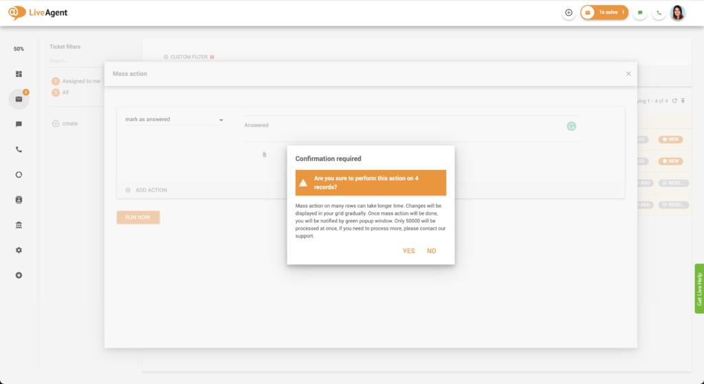 Διάλογος επιβεβαίωσης μαζικής ενέργειας