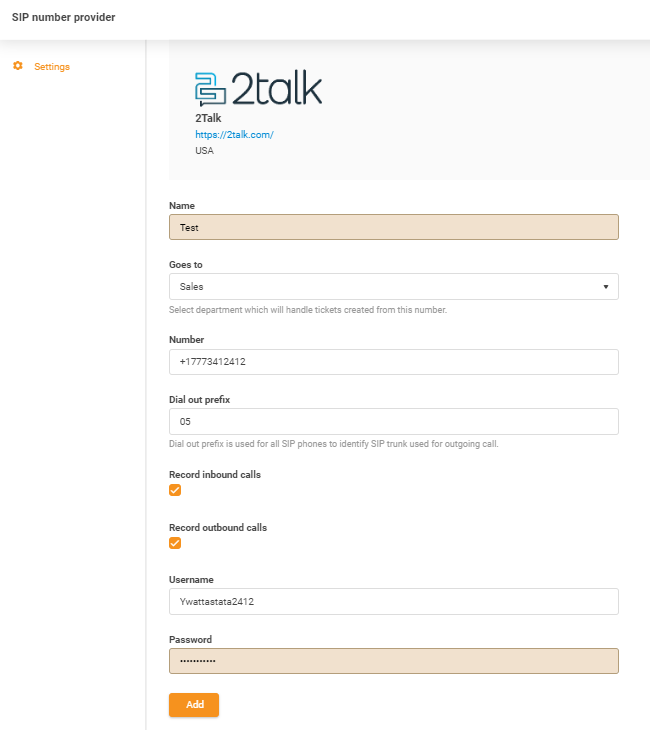 Διαπιστευτήρια 2talk