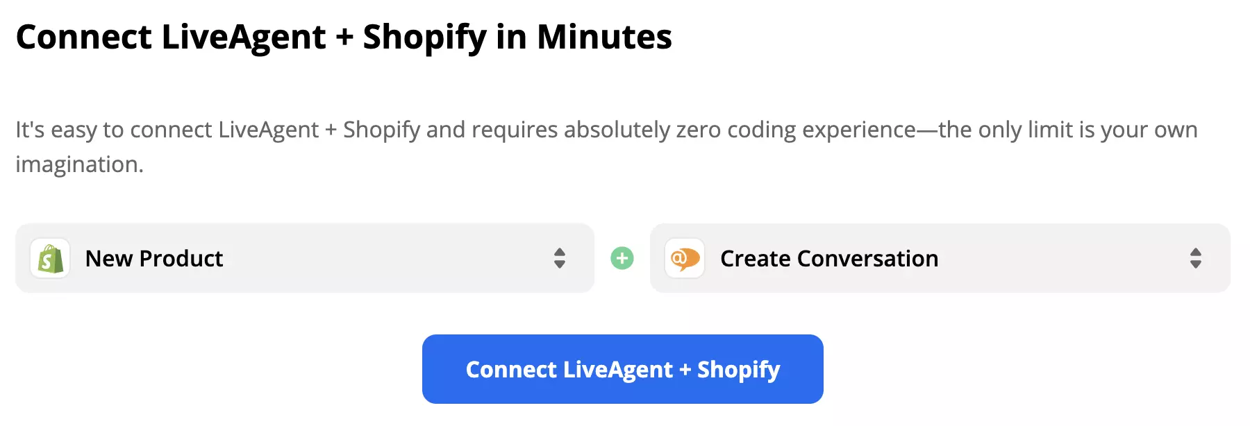 Επιλεγμένος ενεργοποιητής Νέο Προϊόν και ενέργεια Δημιουργία συνομιλίας