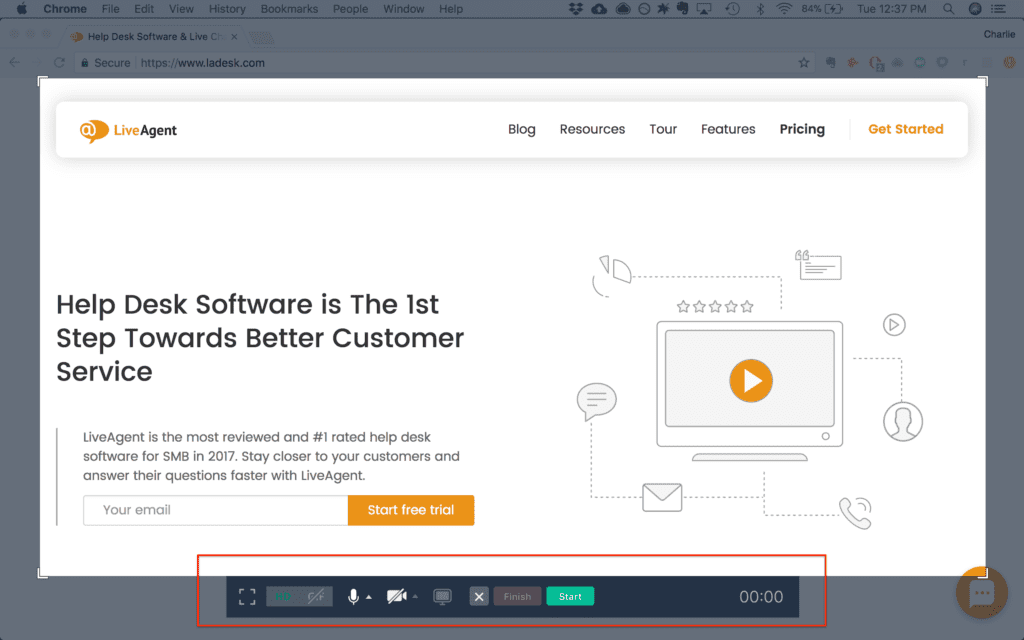 Δυνατότητα καταγραφής οθόνης CloudApp