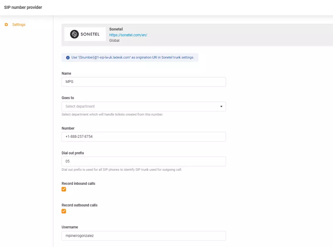 Διαπιστευτήρια Sonetel