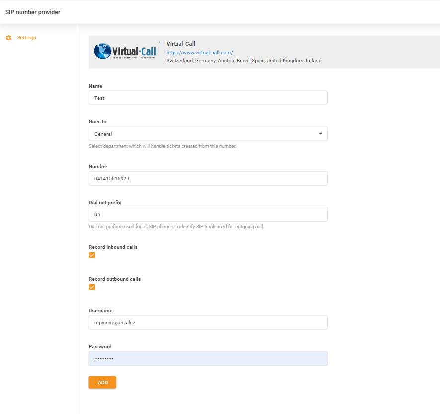 Διαπιστευτήρια Virtual-Call