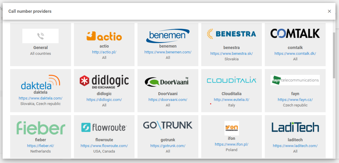 Ενσωμάτωση Magenta VoIP με LiveAgent