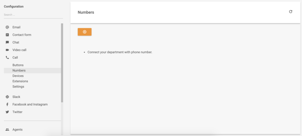 LiveAgent call number configuration in BlaBla Connect integration process