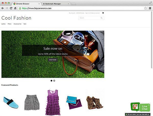 Ενοποίηση Bigcommerce livechat LiveAgent