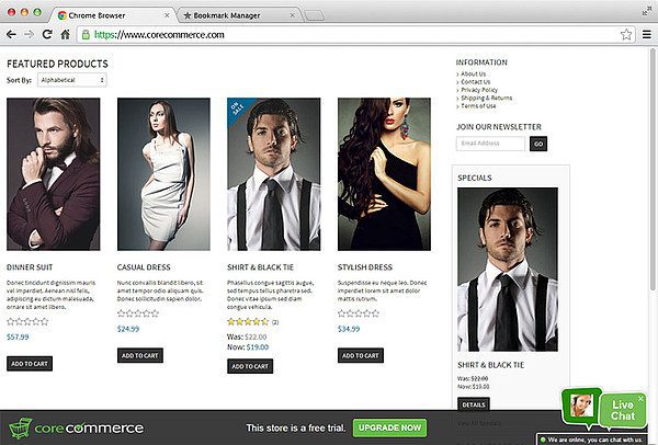 Ολοκλήρωση CoreCommerce LiveAgent livechat